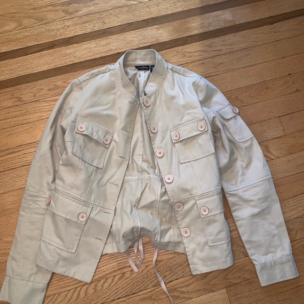 Cream Button Jacket